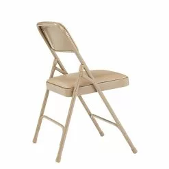 National Public Seating NPS 1200 Series Vinyl Padded Premium Folding Chairs, French Beige/Beige, 4 Pack (1201/4) -Office Chairs Sale sp130557415 s7