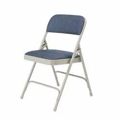 National Public Seating NPS 2200 Series Fabric Padded Premium Folding Chairs, Imperial Blue/Gray, 4 Pack (2205/4) -Office Chairs Sale sp130557470 s7
