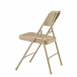 National Public Seating NPS 200 Series All-Steel Armless Premium Folding Chair, Beige, 4 Pack (201/4) -Office Chairs Sale sp130557974 s7