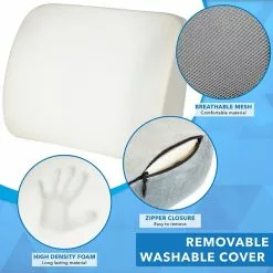 Mount-It! ErgoActive Lumbar Support Cushion With Straps, Breathable Mesh Cover, Gray (MI-1013) -Office Chairs Sale sp133530609 s7