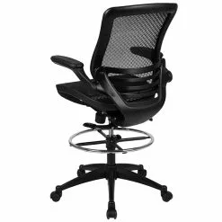 Flash Furniture Mesh Mid-Back Drafting Stool With Lumbar Support, Black (BLLB8801XDBLK) -Office Chairs Sale sp133536813 s7