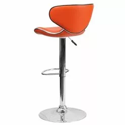 Flash Furniture Contemporary Vinyl Adjustable Height Barstool With Back, Orange (DS815ORG) -Office Chairs Sale sp134249496 s7