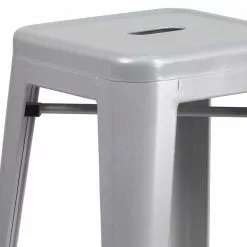 Flash Furniture Industrial Metal Restaurant Barstool, Silver (CH3132030SIL) -Office Chairs Sale sp134593622 s7