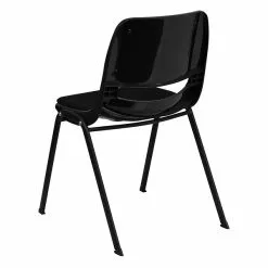 Flash Furniture HERCULES Plastic Shell Stack Chair, Black (RUTEO101PADGG) -Office Chairs Sale sp134594350 s7