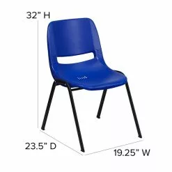 Flash Furniture HERCULES Plastic Shell Stack Chair, Blue (RUTEO1BLGG) -Office Chairs Sale sp134594392 s7