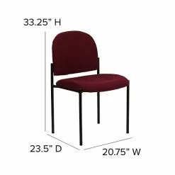 Flash Furniture Fabric Stackable Steel Side Chairs (BT5151BY) -Office Chairs Sale sp134594738 s7
