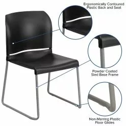 Flash Furniture HERCULES Plastic Stack Chair, Black (RUT238ABKGG) -Office Chairs Sale sp134594755 s7