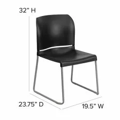 Flash Furniture HERCULES Plastic Stack Chair, Black (RUT238ABKGG) -Office Chairs Sale sp134594756 s7