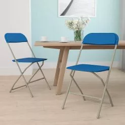Flash Furniture HERCULES Series Plastic Banquet/Reception Chair, Blue, 2/Pack (2LEL3BLUE)