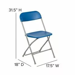 Flash Furniture HERCULES Series Plastic Banquet/Reception Chair, Blue, 2/Pack (2LEL3BLUE) -Office Chairs Sale sp134860305 s7