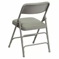 Flash Furniture HERCULES Series Vinyl Folding Chair, Gray, 2/Pack (2HAMC309AVGY) -Office Chairs Sale sp134860821 s7