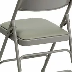 Flash Furniture HERCULES Series Vinyl Folding Chair, Gray, 2/Pack (2HAMC309AVGY) -Office Chairs Sale sp134860830 s7