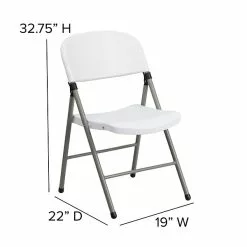 Flash Furniture HERCULES Series Plastic Folding Chair, White, 2/Pack (2DADYCD70WH) -Office Chairs Sale sp134860866 s7