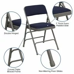 Flash Furniture HERCULES Series Fabric Folding Chair, Navy Blue, 2/Pack (2HAMC309AFNVY) -Office Chairs Sale sp134860882 s7