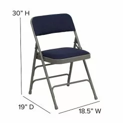 Flash Furniture HERCULES Series Fabric Folding Chair, Navy Blue, 2/Pack (2HAMC309AFNVY) -Office Chairs Sale sp134860883 s7