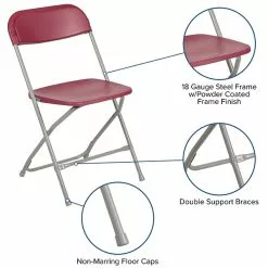 Flash Furniture HERCULES Series Plastic Banquet/Reception Chair, Red, 2/Pack (2LEL3RED) -Office Chairs Sale sp134861106 s7