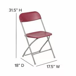 Flash Furniture HERCULES Series Plastic Banquet/Reception Chair, Red, 2/Pack (2LEL3RED) -Office Chairs Sale sp134861113 s7