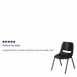 Flash Furniture HERCULES Classroom/Training Room/School Stacking Chair, Black (5-RUT-EO1-BK-GG) -Office Chairs Sale sp134861354 s7