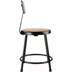 National Public Seating NPS 6200 Series Armless Wood 18 Inch Stool With Backrest, Black - 5 Pack (6218B-10/5) -Office Chairs Sale sp135112964 s7