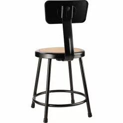 National Public Seating NPS 6200 Series Armless Wood 18 Inch Stool With Backrest, Black - 5 Pack (6218B-10/5) -Office Chairs Sale sp135112965 s7