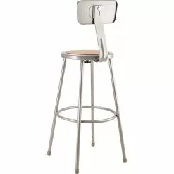 National Public Seating NPS 6200 Series Armless Wood 30 Inch Stool With Backrest, Gray (6230B) -Office Chairs Sale sp135113492 s7
