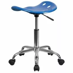 Flash Furniture Vibrant Tractor Seat And Chrome Stool, Blue -Office Chairs Sale sp137082395 s7