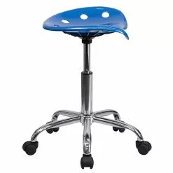 Flash Furniture Vibrant Tractor Seat And Chrome Stool, Blue -Office Chairs Sale sp137082397 s7