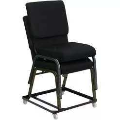 Flash Furniture HERCULES™ Steel Stack Chair And Church Chair Dolly, Black -Office Chairs Sale sp137085353 s7