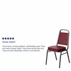 Flash Furniture HERCULES Series Vinyl Trapezoidal Banquet Stack Chair, Burgundy (4FDBHF1SVBY) -Office Chairs Sale sp137085384 s7