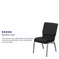 Flash Furniture HERCULES™ Fabric Patterned Stacking Church Chair With 4 1/4"T Seat, Black (FCH185SVJP02) -Office Chairs Sale sp137085479 s7