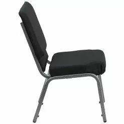 Flash Furniture HERCULES™ Fabric Patterned Stacking Church Chair With 4 1/4"T Seat, Black (FCH185SVJP02) -Office Chairs Sale sp137085484 s7
