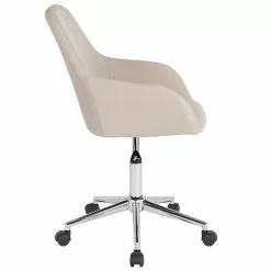 Flash Furniture Cortana Fabric Swivel Mid-Back Home And Office Chair, Beige (DS8012LBBGEF) -Office Chairs Sale sp137086995 s7