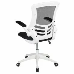 Flash Furniture Kelista Ergonomic Mesh Swivel Mid-Back Task Office Chair, Black With White Frame (BLX5MWHBK) 14 Flash Furniture Kelista Ergonomic Mesh Swivel Mid-Back Task Office Chair, Black With White Frame (BLX5MWHBK) -Office Chairs Sale sp137087560 s7