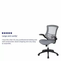 Flash Furniture Kelista Ergonomic Mesh Swivel Mid-Back Task Office Chair, Dark Gray (BLX5MDKGY) 11 Flash Furniture Kelista Ergonomic Mesh Swivel Mid-Back Task Office Chair, Dark Gray (BLX5MDKGY) -Office Chairs Sale sp137088428 s7