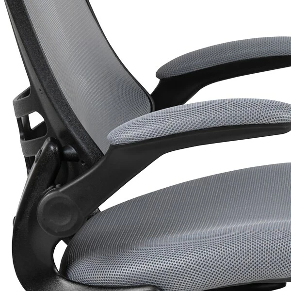 Flash Furniture Kelista Ergonomic Mesh Swivel Mid-Back Task Office Chair, Dark Gray (BLX5MDKGY) 8 Flash Furniture Kelista Ergonomic Mesh Swivel Mid-Back Task Office Chair, Dark Gray (BLX5MDKGY) - Image 8