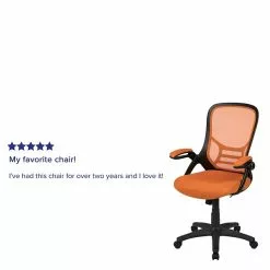 Flash Furniture Porter Ergonomic Mesh Swivel High Back Office Chair, Orange/Black (HL00161BKOR) -Office Chairs Sale sp137088807 s7