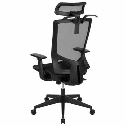 Flash Furniture Layla Ergonomic Mesh Swivel Office Chair, Black (H28091KYBK) -Office Chairs Sale sp137089441 s7