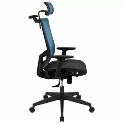 Flash Furniture Layla Ergonomic Mesh Swivel Office Chair, Blue/Black (H28091KYBL) -Office Chairs Sale sp137089473 s7