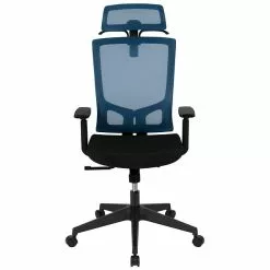 Flash Furniture Layla Ergonomic Mesh Swivel Office Chair, Blue/Black (H28091KYBL) -Office Chairs Sale sp137089475 s7