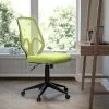 Flash Furniture Salerno Series Armless Ergonomic Mesh Swivel High Back Office Chair, Green (GOWY193AGN)