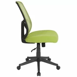 Flash Furniture Salerno Series Armless Ergonomic Mesh Swivel High Back Office Chair, Green (GOWY193AGN) -Office Chairs Sale sp137090083 s7