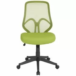 Flash Furniture Salerno Series Armless Ergonomic Mesh Swivel High Back Office Chair, Green (GOWY193AGN) -Office Chairs Sale sp137090085 s7