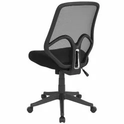Flash Furniture Salerno Series Armless Ergonomic Mesh Swivel High Back Office Chair, Black (GOWY193ABK) -Office Chairs Sale sp137090311 s7