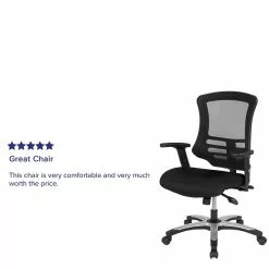 Flash Furniture Waylon Ergonomic Mesh Swivel High Back Executive Office Chair, Black (BLLB8817) -Office Chairs Sale sp137091566 s7
