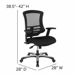Flash Furniture Waylon Ergonomic Mesh Swivel High Back Executive Office Chair, Black (BLLB8817) -Office Chairs Sale sp137091568 s7