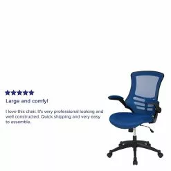 Flash Furniture Kelista Ergonomic Mesh Swivel Mid-Back Task Office Chair, Blue (BLX5MBLUE) -Office Chairs Sale sp137091587 s7