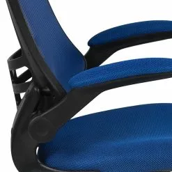 Flash Furniture Kelista Ergonomic Mesh Swivel Mid-Back Task Office Chair, Blue (BLX5MBLUE) -Office Chairs Sale sp137091592 s7