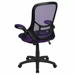 Flash Furniture Porter Ergonomic Mesh Swivel High Back Office Chair, Purple/Black (HL00161BKPUR) -Office Chairs Sale sp137092389 s7