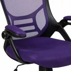 Flash Furniture Porter Ergonomic Mesh Swivel High Back Office Chair, Purple/Black (HL00161BKPUR) -Office Chairs Sale sp137092459 s7