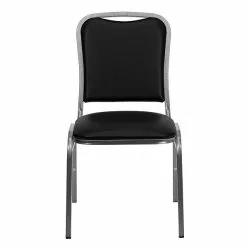 Flash Furniture HERCULES Series Vinyl Vein Frame Banquet Stack Chair, Black (4NG108SVBKVYL) -Office Chairs Sale sp137094817 s7